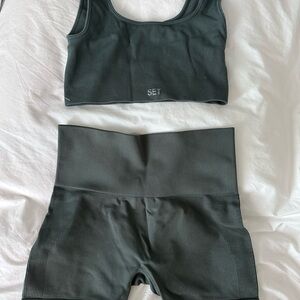 SET Activewear Crop Top and Shorts